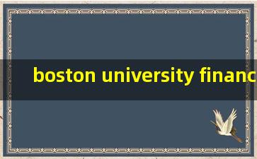 boston university finance(boston university financial management)